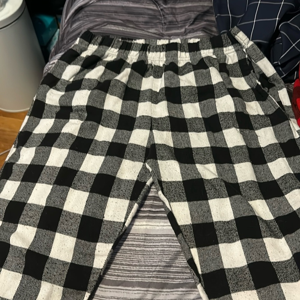 Plaid pajama pants